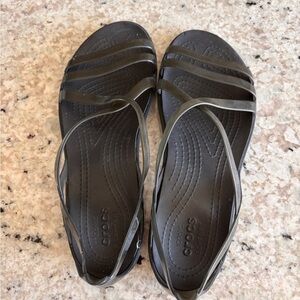 croc isabella sandals ~ black jelly style • 9